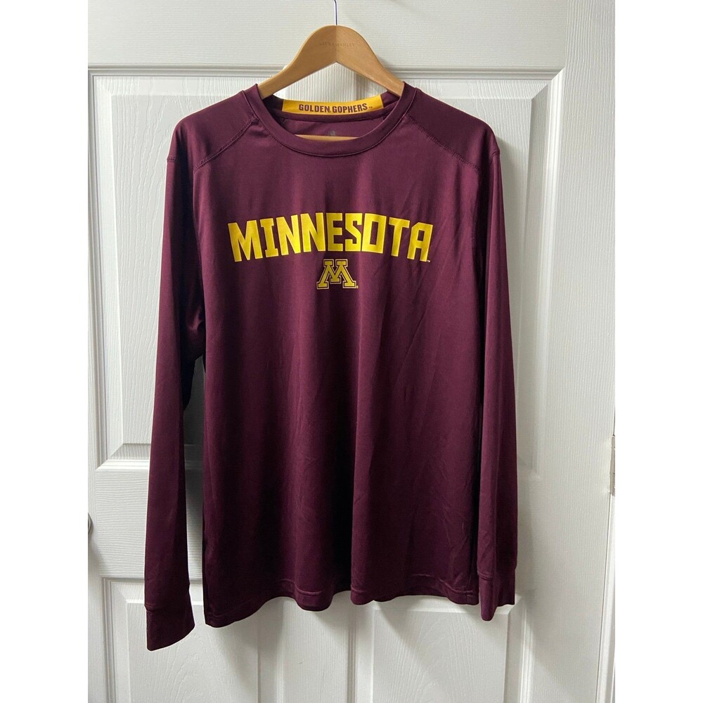 Minnesota Golden Golphers XL Mens Long Sleeved Shirt Damage